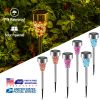 6Packs Solar Garden Lights Outdoor Solar Pathway Lights IP44 Water-resistant Landscape Lights 8Hrs Lawn Lamps for Yard Driveway Walkway