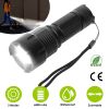 LED Rechargeable Flashlight Zoomable Aluminum Alloy Flashlight Torch w/High Low Strobe Night Light For Night Walking Adventure Searching