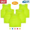 5Pcs Mesh Scrimmage Vests Soccer Basketball Team Training Pinnies Jerseys Shirt Adult Size