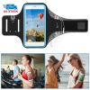 Phone Armband Case Sweat-resistant Armband Phone Holder 7in Max Phone Holder Adjustable w/ Headphone Cable Key Card Holder For Running Jogging Riding