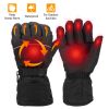 Heating Warm Gloves Battery Powered Heated Waterproof Gloves Unisex Electric Heated Gloves For Outdoor Sports Cycling Riding Skiing Skating Hiking Hun