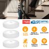 3Pcs Motion Sensor Light Closet Lights Magnetic Stick-on Cordless Night LED Lamp Battery-Powered for Stair Hallway Cabinet Camping