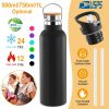 Sports Water Bottle Stainless Steel Vacuum-Insulated Drinking Cup w/ Straws Outdoor Cycling Hiking