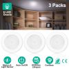 3Pcs Motion Sensor Light Closet Lights Magnetic Stick-on Cordless Night LED Lamp Battery-Powered for Stair Hallway Cabinet Camping