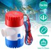 Bilge Pump For Boats 12V 1100GPH Submersible Marine Boat Bilge Non-Automatic Electric Water Pump For Ponds Pools Spas Silent Boat Caravan RV Drainage