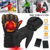 Heating Warm Gloves Battery Powered Heated Waterproof Gloves Unisex Electric Heated Gloves For Outdoor Sports Cycling Riding Skiing Skating Hiking Hun