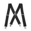 Men’s X-Back Suspenders Solid Braces Suspenders Heavy Duty 4 Clasps Adjustable Long Elastic Braces