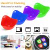 4 Pack Egg Poachers Silicone Egg Poaching Cups BPA Free Non-Stick Poached Egg Maker for Microwave Stovetop Egg Cooking