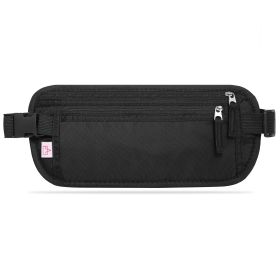 Travel Money Belt Waist Bag Pack RFID Blocking Anti-Theft Waist Pouch Waterproof for Men Women