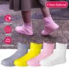 Waterproof Shoe Covers Reusable Not-Slip Rain Shoe Covers Protectors Foldable TPE Rubber Shoe Protectors For Men Women Kids