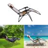 Zero Gravity Lounge Chair 330lbs Load Foldable Recliner Chair w/ Stress Relief Pillow Patio Poolside Beach Lying Chair