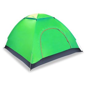 4 Persons Camping Waterproof Tent Pop Up Tent Instant Setup Tent w/2 Mosquito Net Doors Carrying Bag Folding 4 Seasons for Hiking Climbing Adventure F