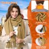 Electric Heated Winter Scarf USB Heating Neck Wrap Unisex Heated Neck Shawl Soft Warm Scarves 3 Heating Modes for Outdoor Cycling Skiing Skating