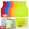 5Pcs Mesh Scrimmage Vests Soccer Basketball Team Training Pinnies Jerseys Shirt Adult Size