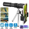 10X-300X Zoom Monocular Telescope High Definition Phone Telephoto Lens w/ Phone Holder Clamp Tripod For Hunting Hiking Sightseeing