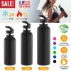 Sports Water Bottle Stainless Steel Vacuum-Insulated Drinking Cup w/ Straws Outdoor Cycling Hiking