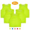 5Pcs Mesh Scrimmage Vests Soccer Basketball Team Training Pinnies Jerseys Shirt Adult Plus Size