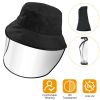 Fishman Hat Protective Face Shield Removable Sun Bucket Cap Face Cover Protect Against UV Spitting Saliva Dust Wind