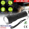 LED Rechargeable Flashlight Zoomable Aluminum Alloy Flashlight Torch w/High Low Strobe Night Light For Night Walking Adventure Searching