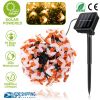 Solar String Bee Lights 30 Honeybees LED Fairy Solar Lights 8 Lighting Modes IP65 Waterproof Decorative Lamps w/ Stake Garden Lawn Flower Trees