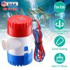 Bilge Pump For Boats 12V 1100GPH Submersible Marine Boat Bilge Non-Automatic Electric Water Pump For Ponds Pools Spas Silent Boat Caravan RV Drainage