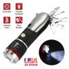 8 In 1 Multi Tool Hammer Zoomable LED Flashlight Emergency Auto Escape Tool w/ Glass Breaker Seatbelt Cutter Scissors Screwdriver Opener