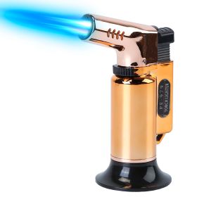 Culinary Butane Torch Lighter Refillable Blow Torch Flame Adjustable Flame Kitchen Cooking BBQ Torch w/ Fire Lock (Gas Not Included)