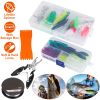 383Pcs Fishing Lures Tackle Box Bass Fishing Animated Lure Crankbaits Spinnerbaits Soft Plastic Worm Saltwater Freshwater Fishing Kit