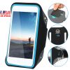 Phone Armband Case Sweat-resistant Armband Phone Holder 7in Max Phone Holder Adjustable w/ Headphone Cable Key Card Holder For Running Jogging Riding