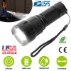 LED Rechargeable Flashlight Zoomable Aluminum Alloy Flashlight Torch w/High Low Strobe Night Light For Night Walking Adventure Searching