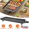 1500W Electric Barbecue Grill Hot Plate Cooking BBQ Griddle Non-Stick Table Top Grill Griddle for Indoor Outdoor Camping Picnic