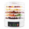 5 Layer Clear Food Dehydrator Electric Digital Food Drying Machine with Adjustable Thermostat Timer for Fruits Vegetables Meats Nuts And More