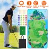 Casual Golf Game Set Indoor Outdoor Golf Pratice Mat Chipping Green Golf Yard Games for Kids Adults with 20 Sticky Golf Balls Storage Bag