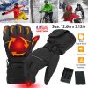 Heating Warm Gloves Battery Powered Heated Waterproof Gloves Unisex Electric Heated Gloves For Outdoor Sports Cycling Riding Skiing Skating Hiking Hun