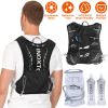 Sport Hydration Vest Running Backpack with 15oz 50oz Water Bladder Adjustable Strap Storage Bag for Trail Running Marathon Race Hiking