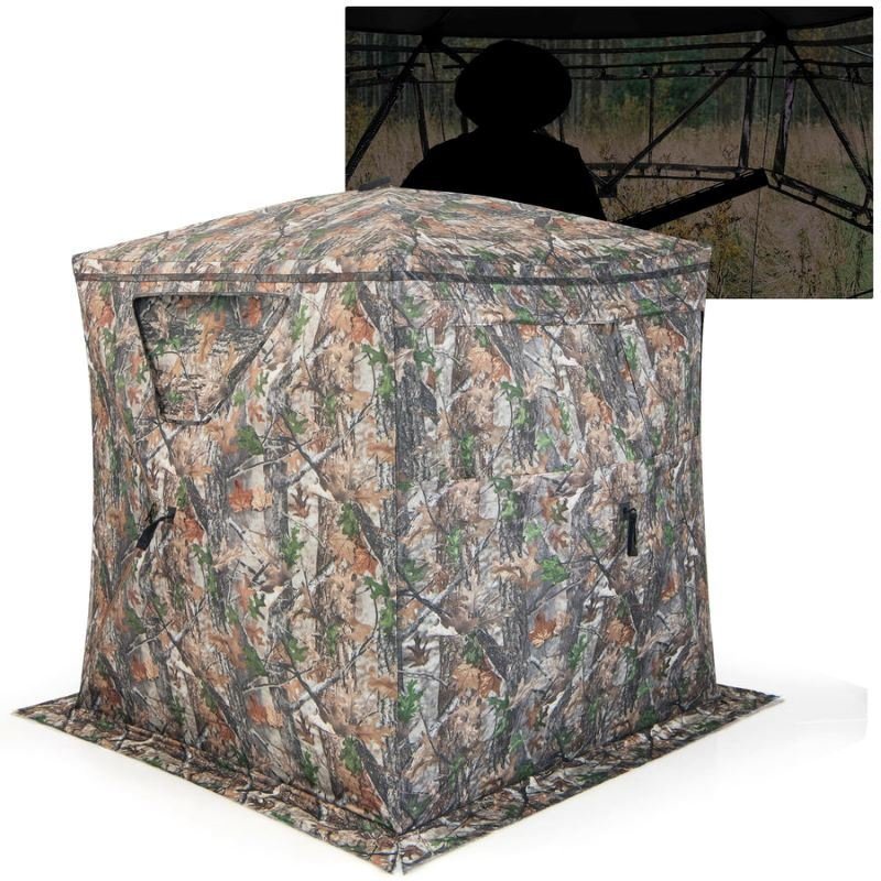 Outdoor Hunting Blind Portable Pop-Up Ground Tent Outdoor Hunting Blind Portable Pop-Up Ground Tent