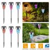 6Packs Solar Garden Lights Outdoor Solar Pathway Lights IP44 Water-resistant Landscape Lights 8Hrs Lawn Lamps for Yard Driveway Walkway