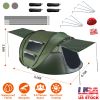 5-8 Person Pop Up Tent Automatic Setup Camping Tent Waterproof Instant Setup Tent with 4 Tent Poles 2 Mosquito Net Windows Carrying Bag for Hiking Cli