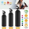 Sports Water Bottle Stainless Steel Vacuum-Insulated Drinking Cup w/ Straws Outdoor Cycling Hiking