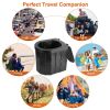 Foldable Emergency Toilet Portable Porta Potty for Traveling/ with Lid Carry Bag 1 Roll Garbage Bags