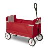 3-in-1 EZ Fold Wagon, Padded Seat with Seat Belts, Red