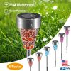 6Packs Solar Garden Lights Outdoor Solar Pathway Lights IP44 Water-resistant Landscape Lights 8Hrs Lawn Lamps for Yard Driveway Walkway