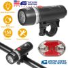 8000LM Bike Front Light Waterproof LED Bicycle Headlamp Cycling Rear Safety Flashlight Set