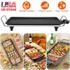 1500W Electric Barbecue Grill Hot Plate Cooking BBQ Griddle Non-Stick Table Top Grill Griddle for Indoor Outdoor Camping Picnic