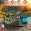 5-8 Person Pop Up Tent Automatic Setup Camping Tent Waterproof Instant Setup Tent with 4 Tent Poles 2 Mosquito Net Windows Carrying Bag for Hiking Cli