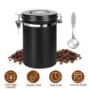 61OZ Stainless Steel Coffee Container With Scoop Date Month Tracker Airtight Coffee Canister For Coffee Beans Grounds Tea Sugar Nut Candy Flour