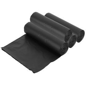 4 Rolls Black Garbage Bags 5.3 Gallons Unscented Disposable Trash Bags Portable Leak Resistant Trash Can Liners for Bathroom Office Kitchen Bedroom Ca