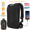 Men\'s Sling Backpack Waterproof Anti-theft Shoulder Crossbody Chest Bag Messenger Sling Bag Daypack w/ USB Charging Port