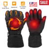 Heating Warm Gloves Battery Powered Heated Waterproof Gloves Unisex Electric Heated Gloves For Outdoor Sports Cycling Riding Skiing Skating Hiking Hun