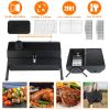 Portable Charcoal Grill Two Side Small BBQ Grill Folding Outdoor Stove Barbecue Smoker with 1Pc Grill Pan 2Pcs Grill Mesh